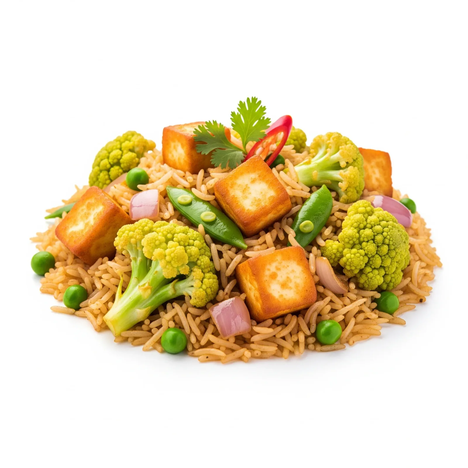 Paneer Gobi Fried Rice
